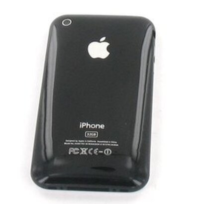 OEM iPhone 3GS Back Cover with Bezel (Black)