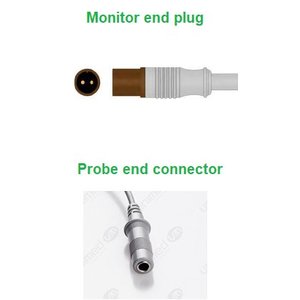 Unimed Temp. Adapter Cable, reus. probe, Philips, 0.3m