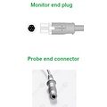 Unimed Temp. Adapter Cable, reus. probe, Siemens/Drager, 0.3m