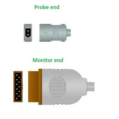 Unimed Temp. Adapter Cable for disposable probe, GE Marquette, for 400 disposable