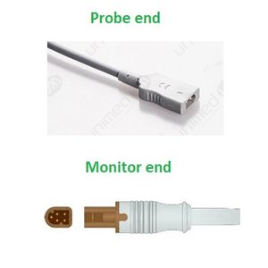 Unimed Temp. Adapter Cable for disposable probe, Mindray, for 400 disposable