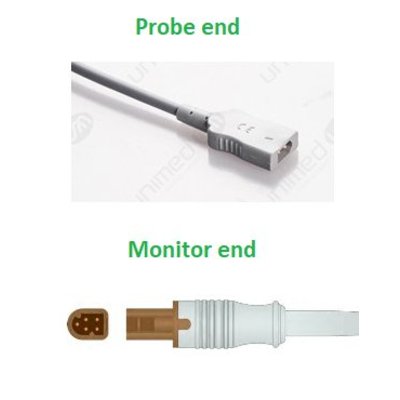 Unimed Temp. Adapter Cable for disposable probe, Mindray, for 400 disposable