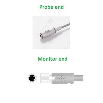 Unimed Temp. Adapter Cable for disposable probe, Siemens, for Philips disposable