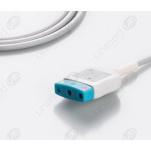 Unimed 3- lead ECG Din Trunk Cable, Colin Omron, BP88-BP306