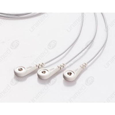 Unimed 3- lead ECG Leadwire, SNAP,Datascope/Mindray