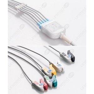 Unimed 5-lead One Piece Cable, GRABBER, Datascope/Mindray