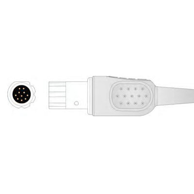 Unimed 3-lead One Piece Cable, SNAP, Dräger