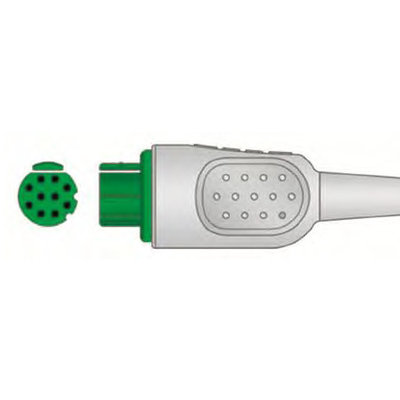 Unimed 3-lead One Piece Cable, SNAP, GE Datex Ohmeda