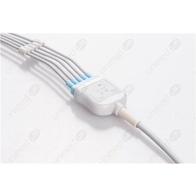 Unimed 5-lead One Piece Cable,GRABBER , GE Datex Ohmeda