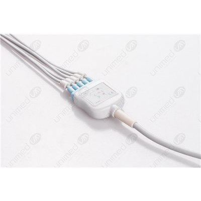 Unimed 5-lead One Piece Cable, GRABBER, GE Marquette