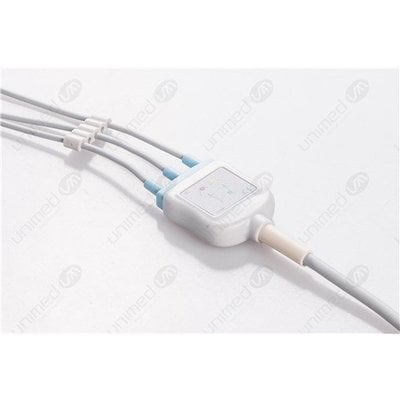 Unimed 3-lead One Piece Cable, SNAP, GE Marquette