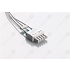 Unimed 3-lead ECG Leadwires, SNAP, Siemens