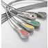 Unimed 5-lead ECG Leadwires, SNAP, Philips/HP  -RED