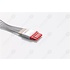Unimed 5-lead ECG Leadwires, GRABBER, Philips/HP  -RED