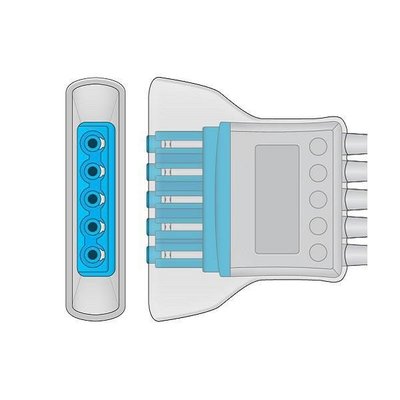 Unimed 3- lead ECG Telemetry Cable, SNAP, Philips  Medical