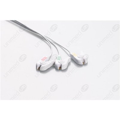 Unimed Philips IntelliVue, Disposable 3-lead GRABBER,shielded ribbon cable, 90cm, 10pc/pck