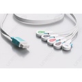Unimed Datascope, Disposable 5-lead SNAP,shielded ribbon cable, 90cm, 10pc/pck