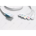 Unimed Philips IntelliVue, Disposable 5-lead SNAP,shielded ribbon cable, 90cm, 10pc/pck