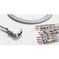 Unimed 10-lead One Piece EKG Fixed Cable, Banana, GE Marquette