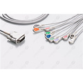 Unimed 10-lead One Piece EKG Fixed Cable, Snap, Philips/HP