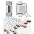 Unimed 10-lead One Piece EKG Fixed Cable ,Grabber, Hellige/Siemens Hormann/Bosch