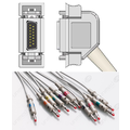 Unimed 10-lead One Piece EKG Fixed Cable + Resister, Banana, Hellige/Siemens Hormann/Bosch