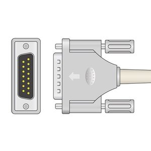 Unimed 10-lead EKG Trunk Cable + Resister, Philips/HP