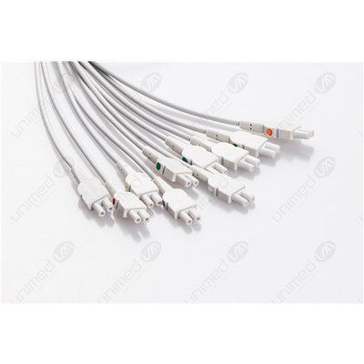 Unimed 10-lead EKG patient Leadwires, Grabber, GE CAM14