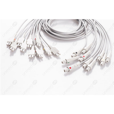 Unimed 10-lead EKG patient Leadwires, CAM/Universal, GE CAM14