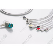 Unimed 10-lead One Piece Cable, SNAP, Medtronic-Physiocontrol