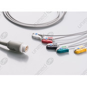 Unimed 5-lead One Piece Cable, GRABBER, Philips / HP