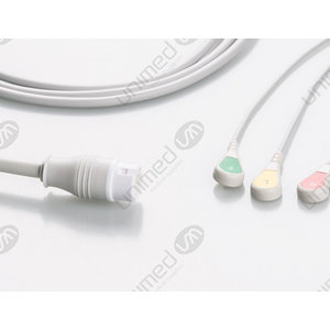 Unimed 3-lead One Piece Cable SNAP, Philips / HP