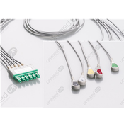 Unimed 5-lead ECG Leadwires, Integrated, SNAP, Dräger