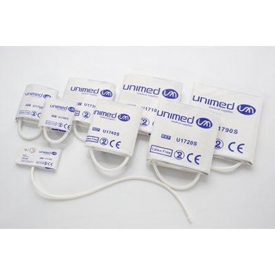 Unimed NIBP Disposable TPU Cuff with Connector C48 Double Tube , 5pcs/box