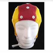 Electro-Cap International Inc. Cap Medium-Small, 52-56cm, Red/Yellow