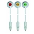 Strässle Suction Line Set: 1m 10xsilver-silver chloride electrode 1m with code plates