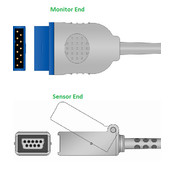 Unimed SpO2, Adapter/Extension Cable, Nellcor non-Oximax, 2.2m