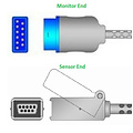 Unimed SpO2,U708-21M, GE Healthcare, Nellcor Non-Oximax, 2.2m, M Technology