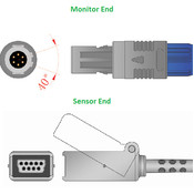 Unimed SpO2, Adapter/Extension Cable, Nellcor non-Oximax, 2.2m,