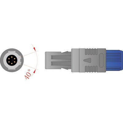 Unimed SpO2, Adapter/Extension Cable, Nellcor non-Oximax, 2.2m,