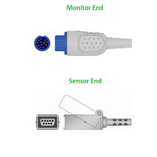 Unimed SpO2, Adapter/Extension Cable, Nellcor non-Oximax, 2.2m