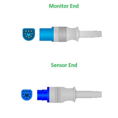 Unimed SpO2, Adapter/Extension Cable, Philips, 2.2m