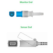 Unimed SpO2, Adapter/Extension Cable, Nellcor non-Oximax, 3m