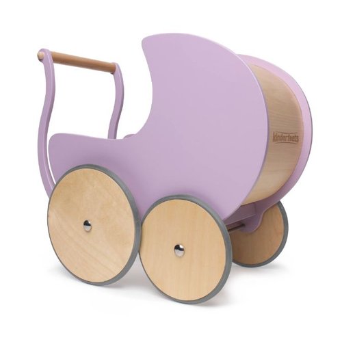 Kinderfeets Wooden Pram Walker - Light Purple Kinderfeets Wooden Pram Walker - Light Purple