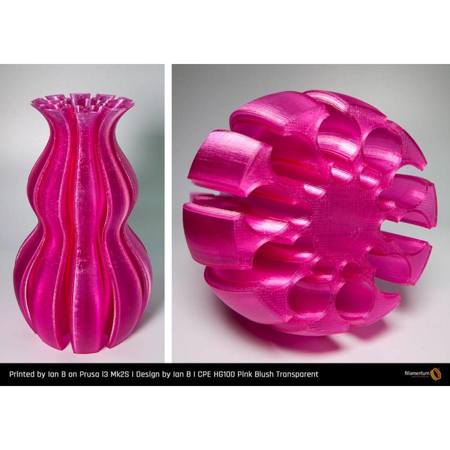 CPE HG100 Gloss Transparent, Pink Blush, enhanced PETG filament-2