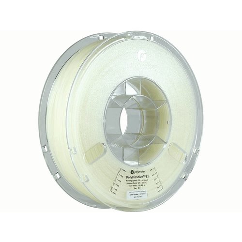  Polymaker PolyDissolve™ S1-supporting filament voor PLA, flexibel en nylon filamenten, 750 gram 