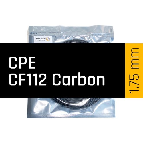  Fillamentum CPE CF112 Carbon SAMPLE, 15 meter - carbon gevuld co-polyester 