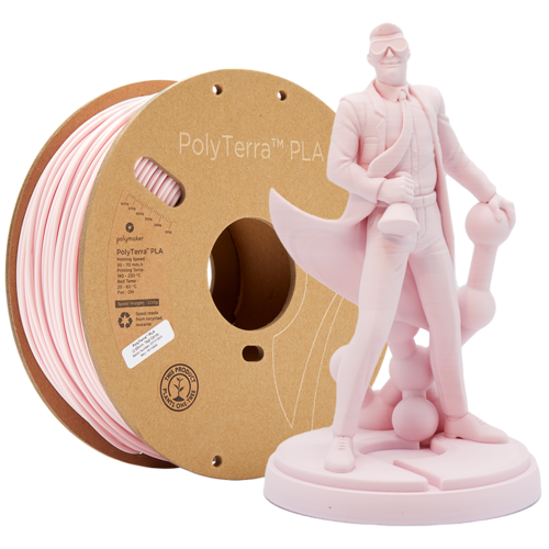  Polymaker PolyTerra™ PLA Candy/Pastel Pink, 1KG 3D filament 