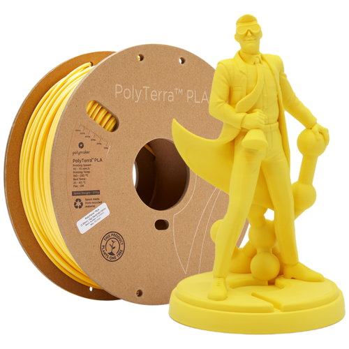  Polymaker PolyTerra™ PLA Savannah Yellow-Pantone 2004, 1KG 3D filament 