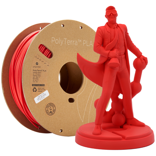  Polymaker PolyTerra™ PLA Lava Red-Pantone 2235, 1KG 3D filament 